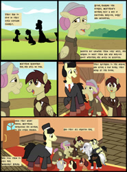 Size: 1280x1728 | Tagged: safe, artist:mr100dragon100, derpibooru import, oc, oc:thomas the wolfpony, bat pony, pegasus, undead, vampire, comic:a house divided, adam (frankenstein monster), comic, dark forest au's dr. jekyll and mr. hyde, dark forest au's dracula, dark forest au's matthew, dark forest au's phantom of the opera (erik), elderly, female, griffin (character), male, mare, stallion