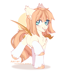 Size: 2000x2300 | Tagged: safe, artist:avroras_world, derpibooru import, oc, oc only, bat pony, pony, accessories, chest fluff, commission, ear fluff, ears, female, fluffy, leg fluff, long tail, looking away, mare, open mouth, open smile, short hair, short mane, simple background, smiling, solo, tail, white background, wings