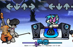 Size: 1328x856 | Tagged: safe, derpibooru import, dj pon-3, octavia melody, vinyl scratch, earth pony, pony, unicorn, friday night funkin', game, musical instrument, violin, youtuber:androsonic2