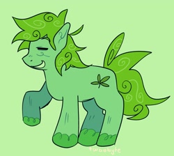 Size: 3723x3338 | Tagged: safe, artist:partyquark, derpibooru import, oc, oc:stoney poney, earth pony, cutie mark, eyes closed, grin, side view, smiling, solo, teeth