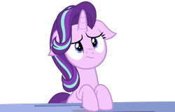 Size: 3924x2504 | Tagged: safe, artist:mlpmvguy, derpibooru import, starlight glimmer, pony, unicorn, cute, ears, female, floppy ears, frown, glimmerbetes, high res, mare, sad, sadorable, simple background, solo, transparent background, vector