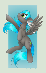 Size: 571x905 | Tagged: safe, artist:cunningfox, derpibooru import, oc, oc only, pegasus, pony, female, pegasus oc, solo