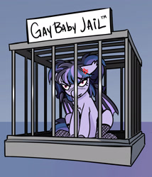 Size: 2045x2388 | Tagged: safe, artist:opalacorn, derpibooru import, oc, oc only, bat pony, pony, bat pony oc, gay baby jail, solo