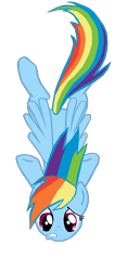 Size: 1280x3043 | Tagged: safe, artist:benpictures1, rainbow dash, pegasus, pony, a dog and pony show, cute, dashabetes, falling, female, inkscape, mare, simple background, solo, transparent background, vector