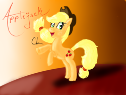 Size: 640x480 | Tagged: safe, artist:superjewishgoat, derpibooru import, applejack, earth pony, pony, 2013, applejack's hat, clothes, cowboy hat, female, hat, mare, old art, solo