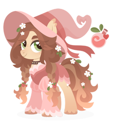 Size: 1024x1093 | Tagged: safe, artist:kabuvee, derpibooru import, oc, earth pony, pony, clothes, dress, female, hat, mare, simple background, solo, transparent background, witch hat