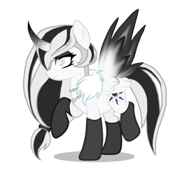 Size: 2048x2048 | Tagged: safe, artist:haunte-ombrum, derpibooru import, king sombra, oc, alicorn, unicorn, antagonist, cutie mark, dark magic, darkness, eclipse, edgy, emo, evil, female, fiery wings, goth, goth pony, gothic, horn, magic, mare, moon, oc villain, shadow, simple background, spread wings, sun, transparent background, villainess, wings, witch