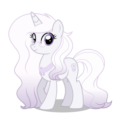 Size: 2048x2048 | Tagged: safe, derpibooru import, oc, oc only, crystal pony, unicorn, crystal, horn, light skin, magic, purple eyes, purple hair, simple background, solo, transparent background, unicorn horn, unicorn oc, white coat, white mane