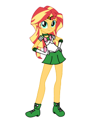 Size: 3072x4096 | Tagged: safe, artist:rollyagami02, derpibooru import, sunset shimmer, equestria girls, ami koshimizu, clothes, clothes swap, cosplay, costume, pixiv, sailor jupiter, sailor moon, simple background, solo, transparent background, voice actor joke