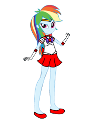 Size: 3072x4096 | Tagged: safe, artist:rollyagami02, derpibooru import, rainbow dash, equestria girls, clothes, clothes swap, cosplay, costume, eqg promo pose set, pixiv, sailor mars, sailor moon, simple background, solo, transparent background