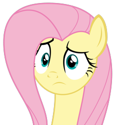 Size: 1538x1675 | Tagged: safe, artist:sketchmcreations, derpibooru import, fluttershy, pegasus, pony, flutter brutter, concerned, female, frown, mare, simple background, solo, transparent background, vector