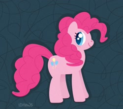 Size: 1634x1456 | Tagged: safe, artist:bardocobarde, derpibooru import, pinkie pie, earth pony, pony, abstract background, solo