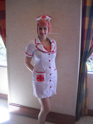 Size: 1024x1366 | Tagged: safe, artist:arcticshadowfox, derpibooru import, nurse redheart, human, clothes, cosplay, costume, everfree northwest, everfree northwest 2014, irl, irl human, photo, solo