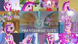 Size: 1978x1113 | Tagged: safe, derpibooru import, edit, edited screencap, editor:quoterific, screencap, amber waves, arctic lily, crystal arrow, crystal beau, elbow grease, flash sentry, fleur de verre, ivory, ivory rook, night knight, paradise (crystal pony), princess cadance, rarity, sapphire joy, spike, twilight sparkle, alicorn, earth pony, pegasus, pony, unicorn, a canterlot wedding, a flurry of emotions, equestria games (episode), equestria girls, equestria girls (movie), games ponies play, once upon a zeppelin, princess spike (episode), slice of life (episode), the beginning of the end, the crystal empire, the crystalling, three's a crowd, amethyst stone, angry, armor, crystal guard, crystal guard armor, female, glowing, glowing horn, horn, magic, magic aura, mare, open mouth