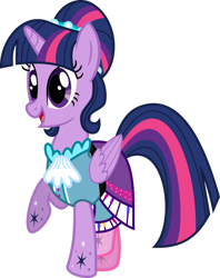 Size: 796x1004 | Tagged: safe, artist:meganlovesangrybirds, derpibooru import, twilight sparkle, twilight sparkle (alicorn), alicorn, pony, friendship through the ages, 50s, alternate hairstyle, clothes, female, mare, simple background, solo, transparent background