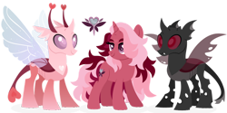 Size: 1024x512 | Tagged: safe, artist:kabuvee, derpibooru import, oc, changedling, changeling, pony, unicorn, disguise, disguised changeling, female, mare, red changeling, simple background, transparent background