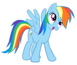 Size: 707x594 | Tagged: safe, artist:benpictures1, edit, rainbow dash, pegasus, pony, friendship is magic, cute, dashabetes, female, inkscape, mare, open mouth, simple background, solo, transparent background, vector