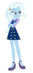 Size: 278x611 | Tagged: safe, artist:lorenzodennis28, artist:selenaede, derpibooru import, trixie, human, equestria girls, friendship games, base used, clothes, crossed arms, high heels, school spirit, school uniform, schoolgirl, shoes, simple background, solo, white background