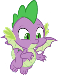 Size: 273x353 | Tagged: safe, artist:pascalmulokozi2, derpibooru import, edit, edited screencap, screencap, spike, dragon, background removed, confused, flying, simple background, solo, transparent background, winged spike, wings