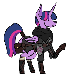 Size: 884x946 | Tagged: safe, artist:homicidal doktor, derpibooru import, twilight sparkle, twilight sparkle (alicorn), alicorn, pony, armor, clothes, simple background, solo, transparent background