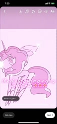 Size: 591x1280 | Tagged: safe, artist:enperry88, derpibooru import, oc, oc only, oc:cozy willow, pony, unicorn, coat markings, ears, female, floppy ears, horn, looking at you, mare, pinto, pony oc, redesign, shy, socks (coat marking), solo, solo female, unicorn oc