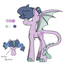 Size: 5511x5511 | Tagged: safe, artist:rainelathepegasus00, derpibooru import, oc, oc only, oc:moonstone, dracony, hybrid, claw hooves, dragon wings, fangs, female, interspecies offspring, offspring, parent:rarity, parent:spike, parents:sparity, reference sheet, simple background, slit eyes, solo, white background, wings