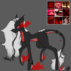 Size: 3000x3000 | Tagged: safe, artist:thelazyponyy, derpibooru import, oc, oc only, earth pony, pony, earth pony oc, gray background, raised hoof, raised leg, reference sheet, simple background, solo, sombra eyes