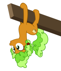 Size: 832x961 | Tagged: safe, artist:iks83, derpibooru import, apple brown betty, earth pony, pony, apple family reunion, season 3, apple family member, simple background, transparent background, upside down, vector