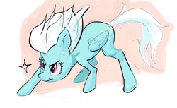 Size: 1638x1002 | Tagged: safe, fleetfoot, pegasus, pony, aggie.io, female, mare, simple background, smiling