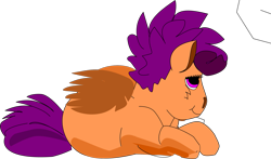 Size: 2241x1318 | Tagged: safe, derpibooru import, scootaloo, pegasus, pony, inkscape, simple background, solo, transparent background, vector, wip