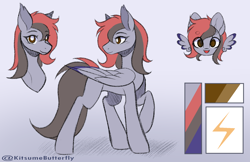 Size: 1700x1100 | Tagged: safe, artist:tresmariasarts, derpibooru import, oc, oc:atomic voltage, oc:only, pegasus, female, pegasus oc, reference sheet, simple background