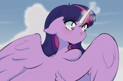 Size: 2400x1584 | Tagged: safe, artist:kisselmr, derpibooru import, twilight sparkle, twilight sparkle (alicorn), alicorn, pony, anime, female, mare, solo