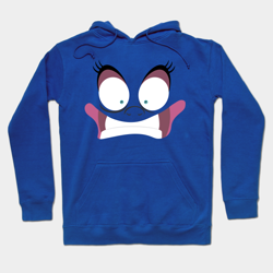 Size: 630x630 | Tagged: safe, artist:samoht-lion, derpibooru import, princess luna, alicorn, between dark and dawn, clothes, female, funny, funny as hell, funny face, hoodie, scared, shrunken pupils, teepublic, teeth, wavy mouth, wide eyes, zipline