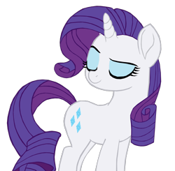Size: 1106x1086 | Tagged: safe, artist:benpictures1, rarity, pony, unicorn, my little pony: the movie, cute, eyes closed, female, inkscape, mare, raised eyebrow, raribetes, simple background, solo, transparent background, vector