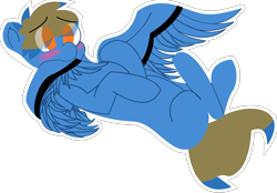 Size: 4086x2844 | Tagged: safe, artist:mr_nate89, derpibooru import, oc, oc only, oc:nate, pegasus, blushing, grooming, lying down, no pupils, on back, preening, simple background, solo, transparent background, wings