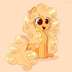 Size: 2163x2163 | Tagged: safe, artist:syrupyyy, derpibooru import, oc, oc only, oc:orange delight, earth pony, pony, cute, not applejack, ocbetes, solo