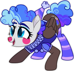 Size: 1841x1769 | Tagged: safe, artist:rickysocks, derpibooru import, oc, oc only, pegasus, pony, base used, clothes, clown makeup, female, hat, mare, party hat, simple background, socks, solo, striped socks, transparent background