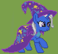 Size: 769x707 | Tagged: safe, artist:topolya, derpibooru import, trixie, pony, unicorn, pixel art, solo