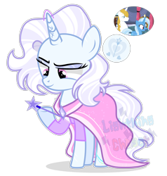 Size: 4360x4586 | Tagged: safe, artist:cheekycheesefan101, derpibooru import, prince blueblood, trixie, pony, unicorn, bluetrix, female, male, offspring, parent:prince blueblood, parent:trixie, parents:bluetrix, shipping, straight