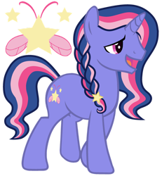 Size: 1024x1107 | Tagged: safe, artist:lillyleaf101, derpibooru import, oc, oc only, oc:firefly constellation, pony, unicorn, base used, braid, magical lesbian spawn, male, offspring, parent:fluttershy, parent:twilight sparkle, parents:twishy, simple background, solo, stallion, transparent background