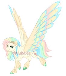 Size: 3400x3900 | Tagged: safe, artist:gigason, derpibooru import, oc, oc:pastel peony, pegasus, pony, female, high res, magical lesbian spawn, mare, obtrusive watermark, offspring, parent:fluttershy, parent:vapor trail, parents:vaporshy, simple background, solo, transparent background, watermark