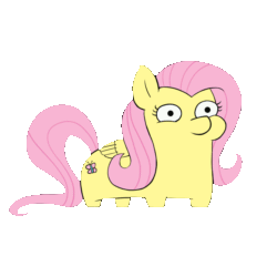 Size: 1000x1000 | Tagged: safe, artist:r5on11c, derpibooru import, fluttershy, pegasus, animated, dancing, female, mare, simple background, solo, squatpony, transparent background, vibing