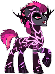 Size: 1326x1755 | Tagged: safe, artist:rickysocks, derpibooru import, oc, oc only, pony, unicorn, armor, base used, broken horn, horn, lidded eyes, open mouth, raised hoof, raised leg, simple background, solo, transparent background, unicorn oc, unnamed oc