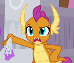 Size: 882x755 | Tagged: safe, derpibooru import, screencap, smolder, dragon, the hearth's warming club, cropped, dragoness, female, solo