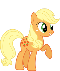 Size: 824x969 | Tagged: safe, artist:foxyfell1337, derpibooru import, applejack (g1), pony, g1, g4, g1 to g4, generation leap, simple background, solo, transparent background