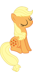 Size: 609x1313 | Tagged: safe, artist:foxyfell1337, derpibooru import, applejack (g1), pony, g1, g4, g1 to g4, generation leap, simple background, solo, transparent background