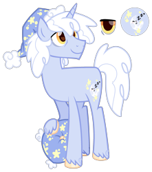 Size: 2435x2751 | Tagged: safe, artist:x-vintage--owl-x, derpibooru import, oc, oc only, oc:blue-ribbon pie, pony, unicorn, male, offspring, parent:pinkie pie, parent:pokey pierce, parents:pokeypie, simple background, solo, stallion, transparent background