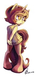 Size: 507x1100 | Tagged: safe, artist:erica693992, derpibooru import, oc, oc only, oc:dazzler blessed, anthro, unguligrade anthro, unicorn, anthro oc, female, horn, simple background, solo, transparent background, unicorn oc