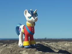 Size: 1273x955 | Tagged: safe, artist:dingopatagonico, derpibooru import, shining armor, pony, irl, photo, solo, toy