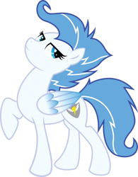 Size: 600x770 | Tagged: safe, artist:lampknapp, derpibooru import, oc, oc only, oc:shimmering sheild, pegasus, pony, female, mare, raised hoof, raised leg, simple background, solo, transparent background, vector